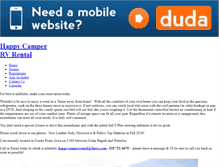 Tablet Screenshot of happycamperrental.com